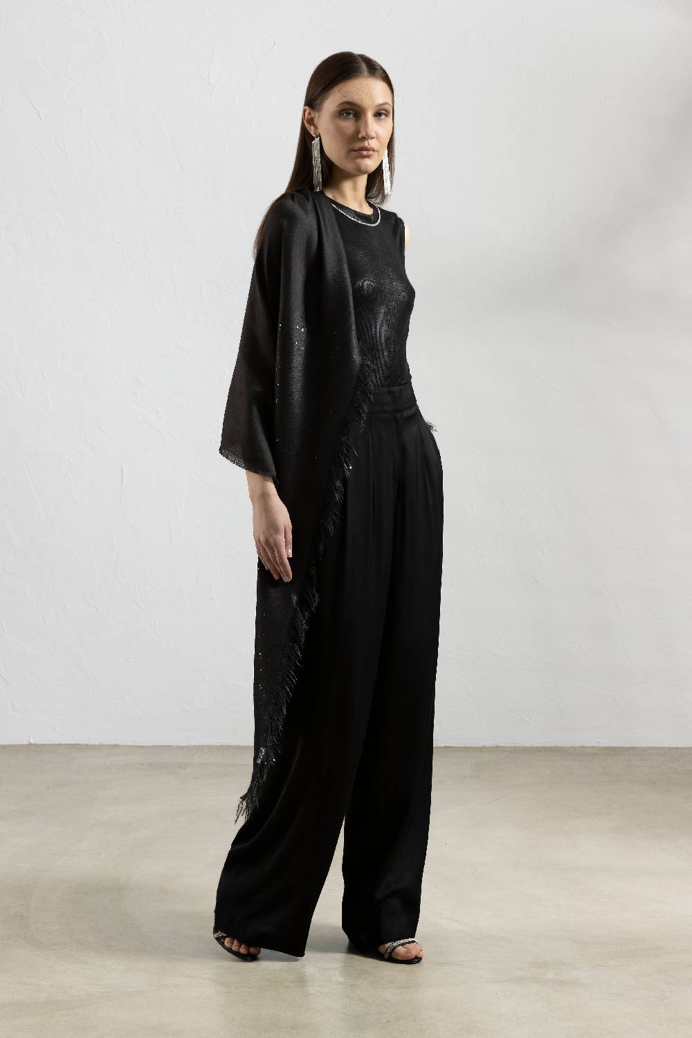 Peserico Top In Costina Laminata Di Viscosa Stretch