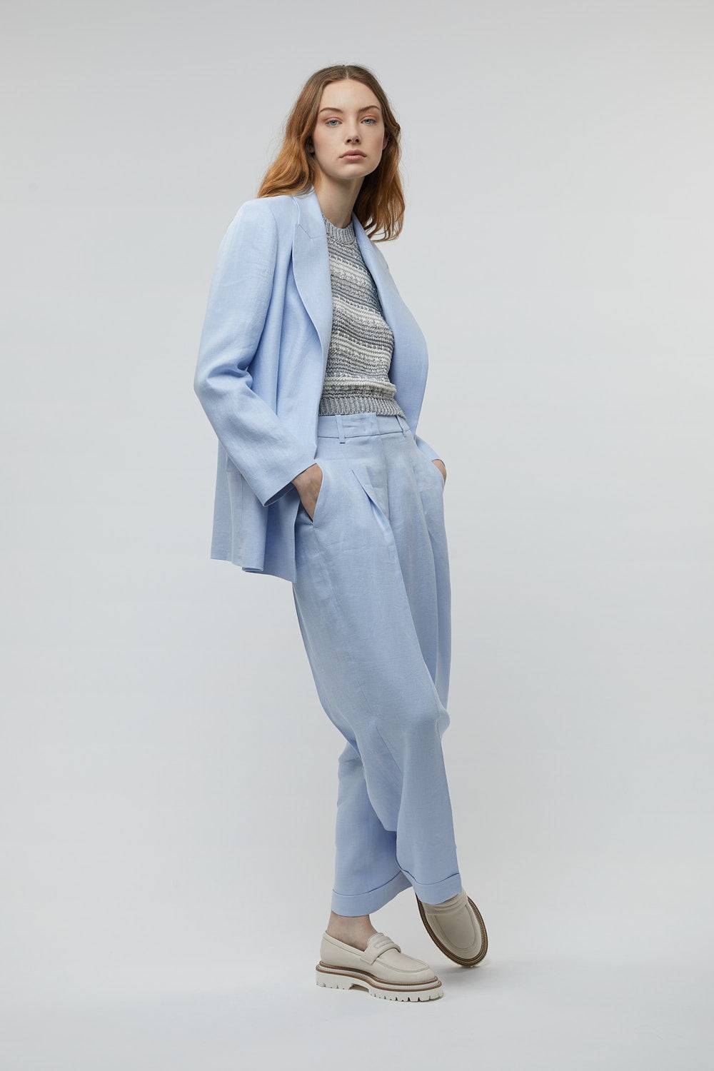 Peserico Top In Filato Di Viscosa, Lino, Lurex E Paillettes