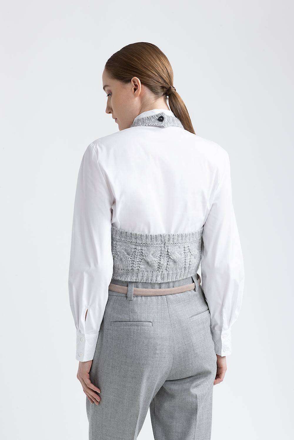 Peserico Top Tricot In Filato Di Lana, Seta, Cashmere E Alpaca