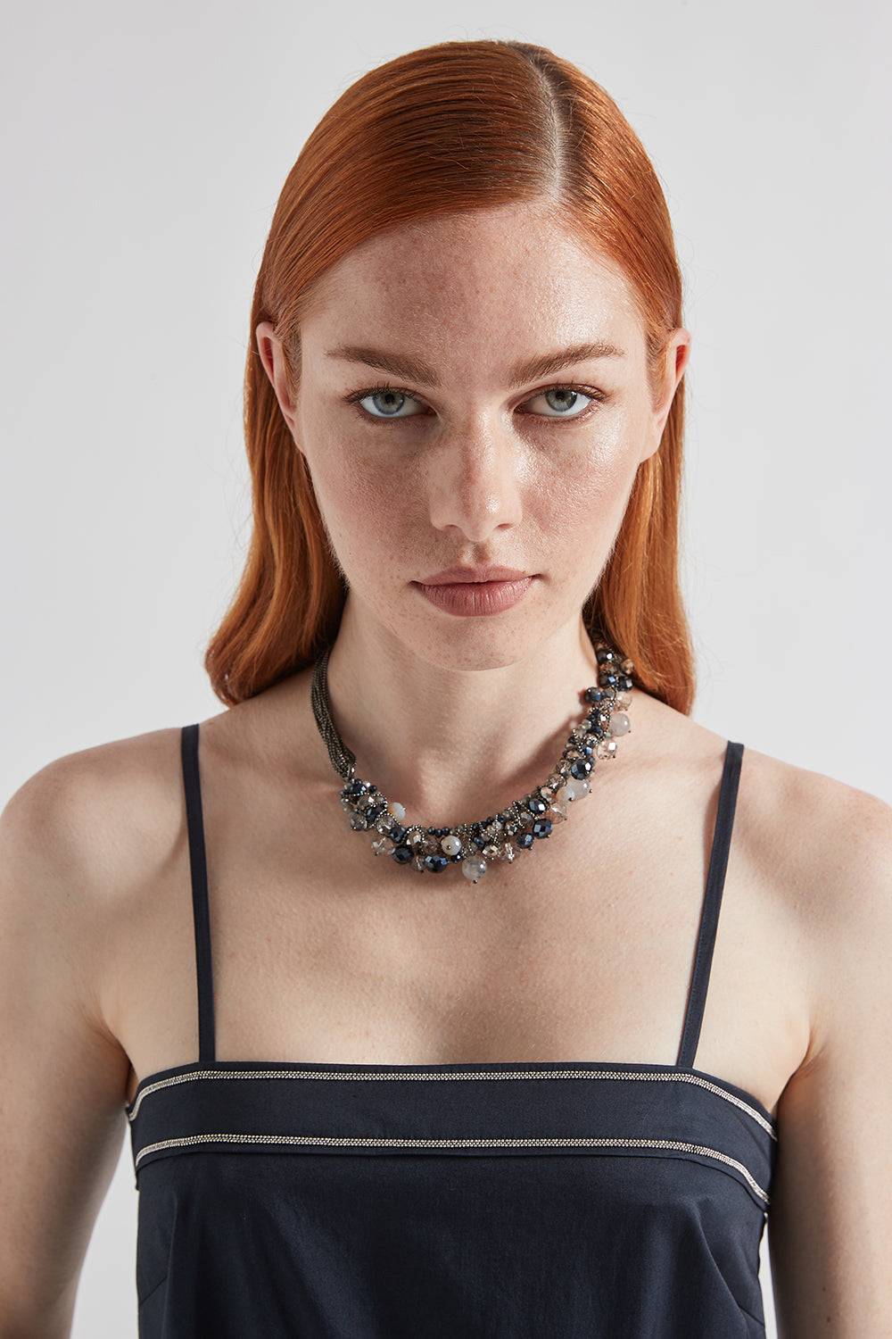 Peserico Tuta Cargo Con Spalline In Cotone Mano Vela