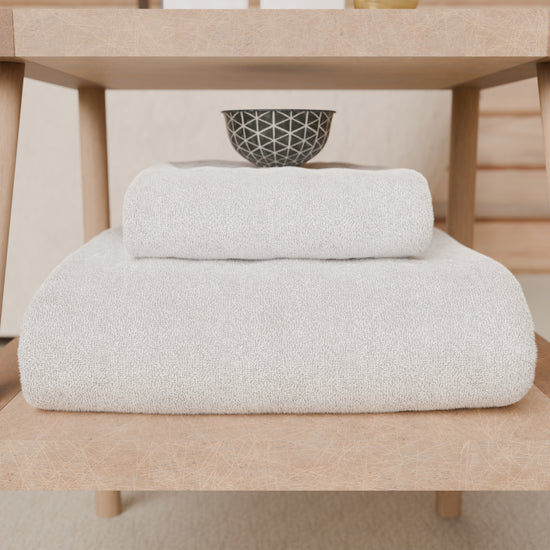 PETTI Asciugamani Bagno In Spugna 1+1 Tinta Unita Bianco