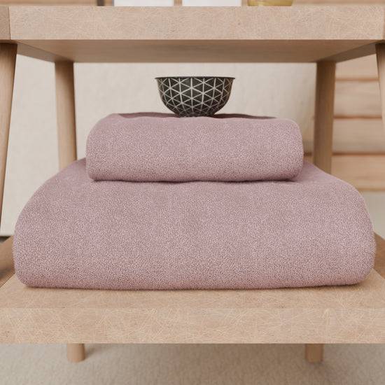 PETTI Asciugamani Bagno In Spugna 1+1 Tinta Unita Cipolla