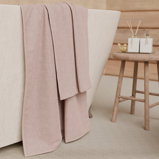 PETTI Asciugamani Bagno In Spugna 1+1 Tinta Unita Cipria