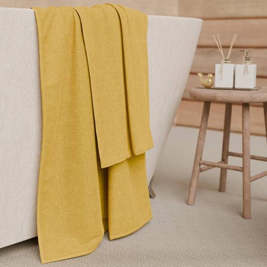 PETTI Asciugamani Bagno In Spugna 1+1 Tinta Unita Giallo