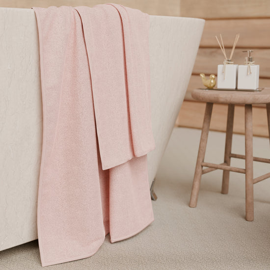 PETTI Asciugamani Bagno In Spugna 1+1 Tinta Unita Rosa