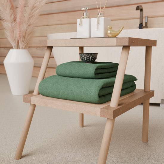 PETTI Asciugamani Bagno In Spugna 1+1 Tinta Unita Salvia