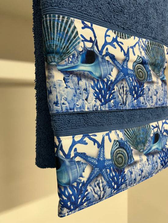 PETTI Asciugamano Bagno 1+1 Con Balza In Stampa Digitale Corallo