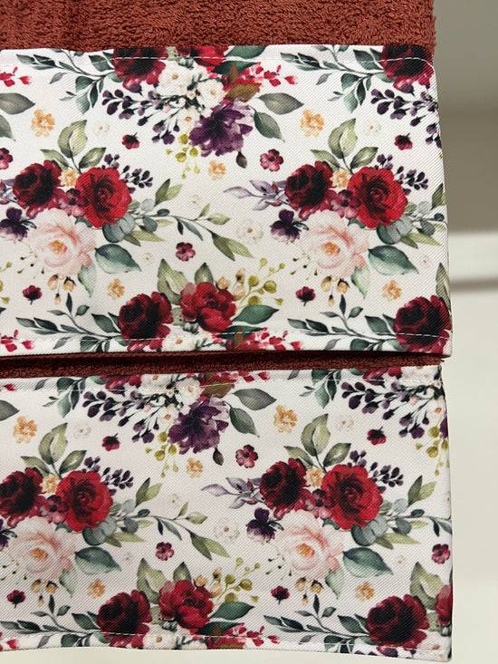 PETTI Asciugamano Bagno 1+1 Con Balza In Stampa Digitale Floreale 07