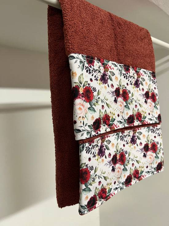 PETTI Asciugamano Bagno 1+1 Con Balza In Stampa Digitale Floreale 07