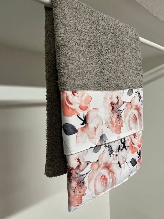 PETTI Asciugamano Bagno 1+1 Con Balza In Stampa Digitale Floreale 17 Maxi