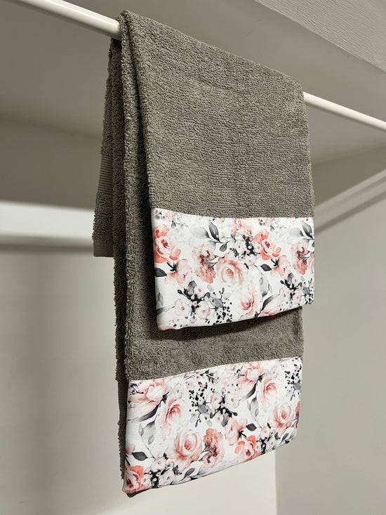 PETTI Asciugamano Bagno 1+1 Con Balza In Stampa Digitale Floreale 17 Mini