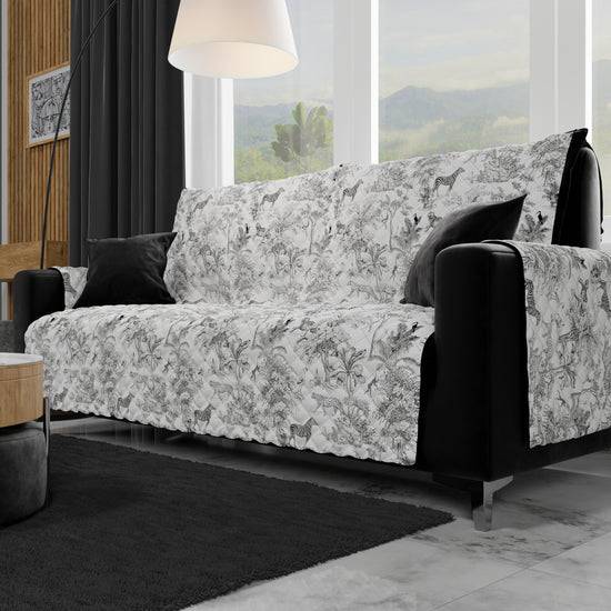 PETTI Copridivano, Salvadivano In Stampa Digitale, Reversibile, Animalier 02