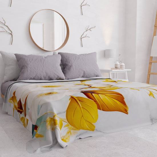 PETTI Copriletto Estivo, Coperta Leggera, Lenzuola Copriletto Flower Ceramic 01