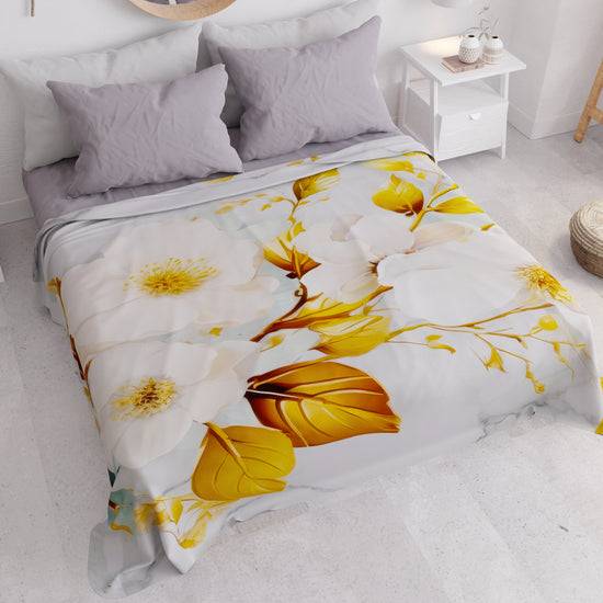 PETTI Copriletto Estivo, Coperta Leggera, Lenzuola Copriletto Flower Ceramic 01
