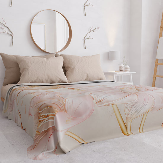 PETTI Copriletto Estivo, Coperta Leggera, Lenzuola Copriletto Giglio