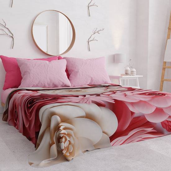 PETTI Copriletto Estivo, Coperta Leggera, Lenzuola Copriletto Origami