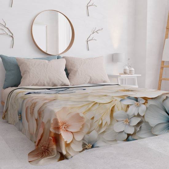 PETTI Copriletto Estivo, Coperta Leggera, Lenzuola Copriletto Mariposa