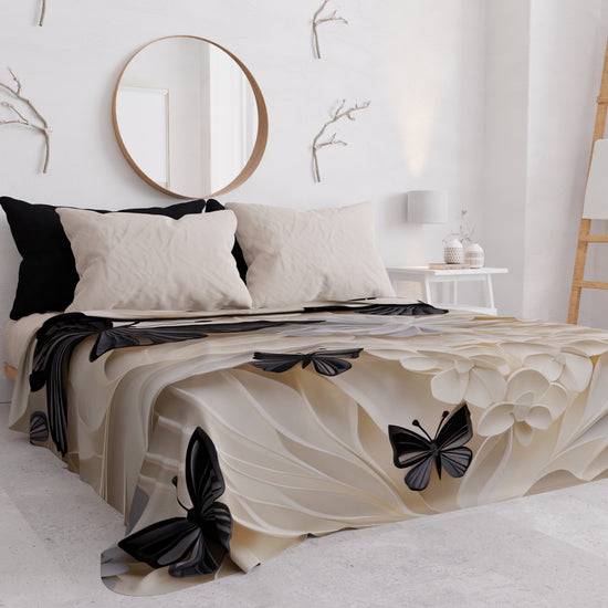 PETTI Copriletto Estivo, Coperta Leggera, Lenzuola Copriletto Mariposa 05