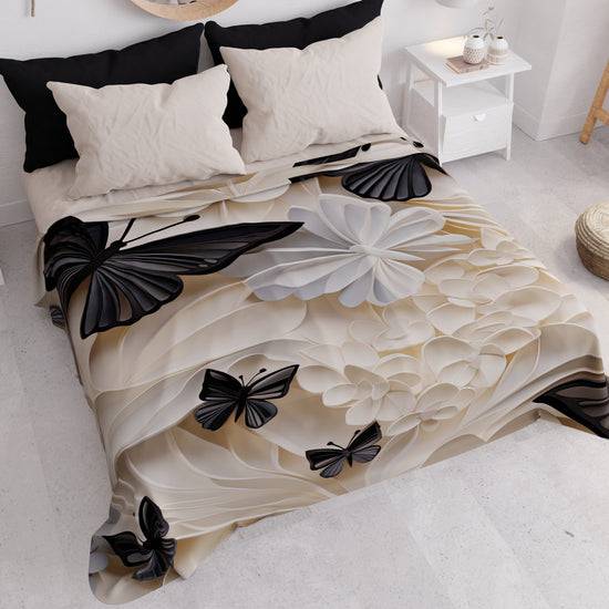 PETTI Copriletto Estivo, Coperta Leggera, Lenzuola Copriletto Mariposa 05