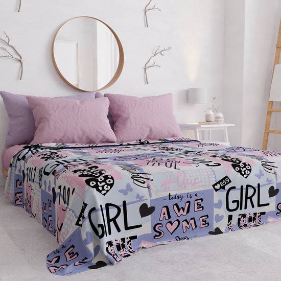 PETTI Copriletto Estivo, Coperta Leggera, Lenzuola Copriletto Girl Cool
