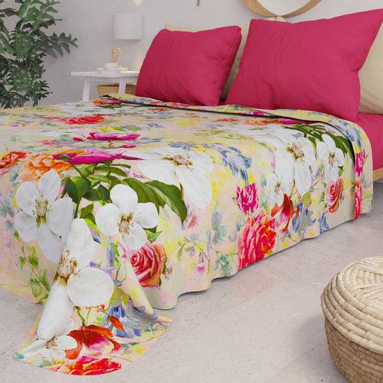 PETTI Copriletto Estivo, Coperta Leggera, Lenzuola Copriletto, Spring Colorful