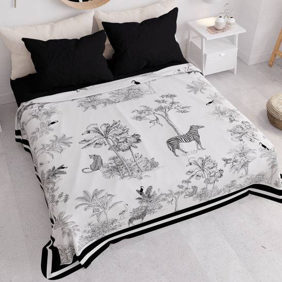 PETTI Copriletto Estivo, Coperta Leggera, Lenzuola Copriletto, Animalier 02