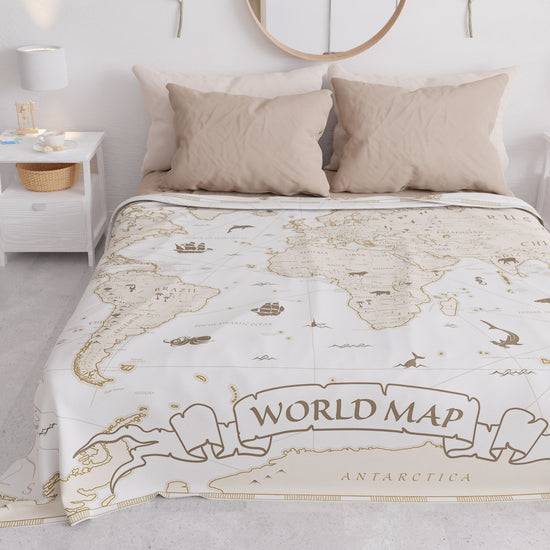 PETTI Copriletto Estivo, Coperta Leggera, Lenzuola Copriletto, World Bianco