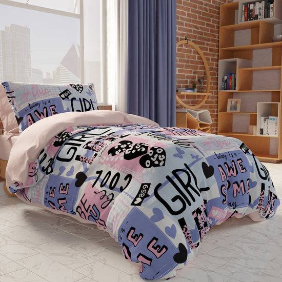 PETTI Copripiumino, Copripiumino Cameretta, Singolo E Una Piazza E Mezza, Girl Cool