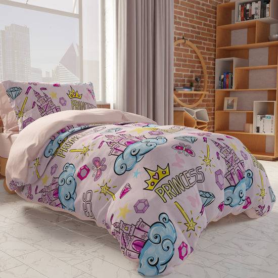 PETTI Copripiumino, Copripiumino Cameretta, Singolo E Una Piazza E Mezza, Princess