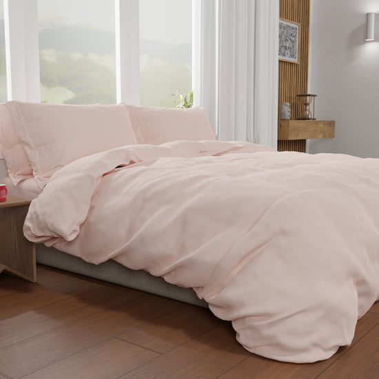 PETTI Copripiumino Matrimoniale, Sacco Copripiumino E Federe, Cipria Chiaro