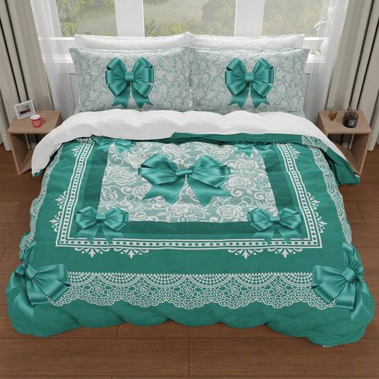 PETTI Copripiumino Matrimoniale, Singolo, Una Piazza E Mezza, Fiocco Ottanio