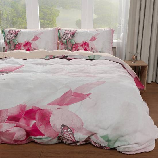 PETTI Copripiumino Matrimoniale, Singolo, Una Piazza E Mezza, Roses Butterfly