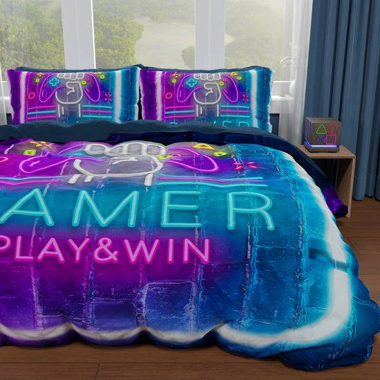 PETTI Copripiumino Matrimoniale, Singolo, Una Piazza E Mezza, Gamer