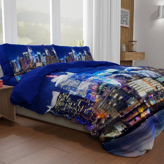 PETTI Copripiumino Matrimoniale, Singolo, Una Piazza E Mezza, New York