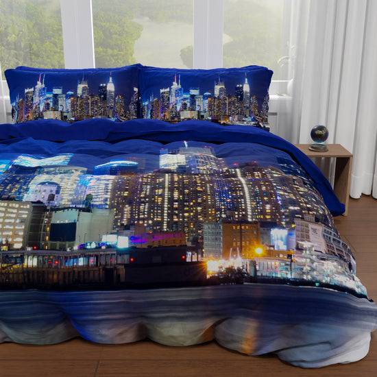 PETTI Copripiumino Matrimoniale, Singolo, Una Piazza E Mezza, New York