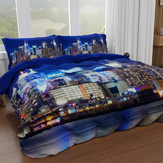 PETTI Copripiumino Matrimoniale, Singolo, Una Piazza e Mezza, New York