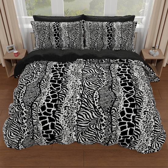 PETTI Copripiumino Matrimoniale, Singolo, Una Piazza E Mezza, Animalier Zebrato