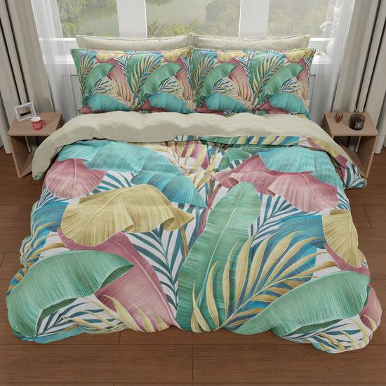 PETTI Copripiumino Matrimoniale, Singolo, Una Piazza E Mezza, Tropical Multicolor