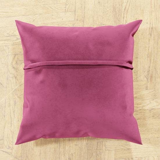 PETTI Cuscini Arredo In Velluto 2pz, Cuscini Divano Fucsia