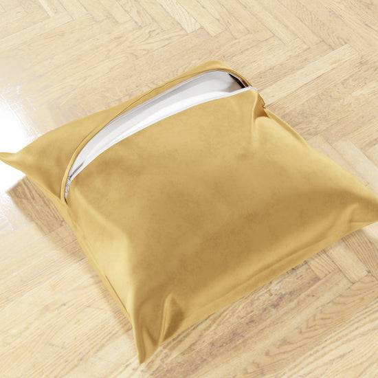 PETTI Cuscini Arredo In Velluto 2pz, Cuscini Divano Oro