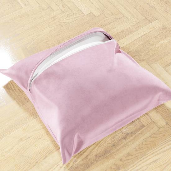 PETTI Cuscini Arredo In Velluto 2pz, Cuscini Divano Rosa