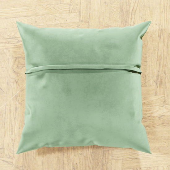 PETTI Cuscini Arredo In Velluto 2pz, Cuscini Divano Salvia