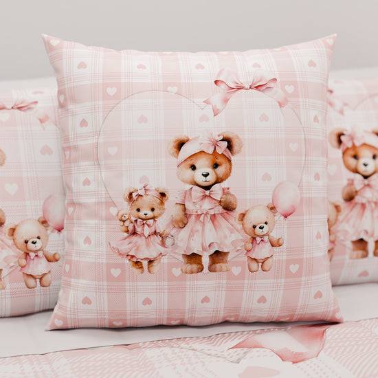 PETTI Cuscini, Copricuscini Divano, Cuscini Arredo In Stampa Digitale Teddy Love Rosa