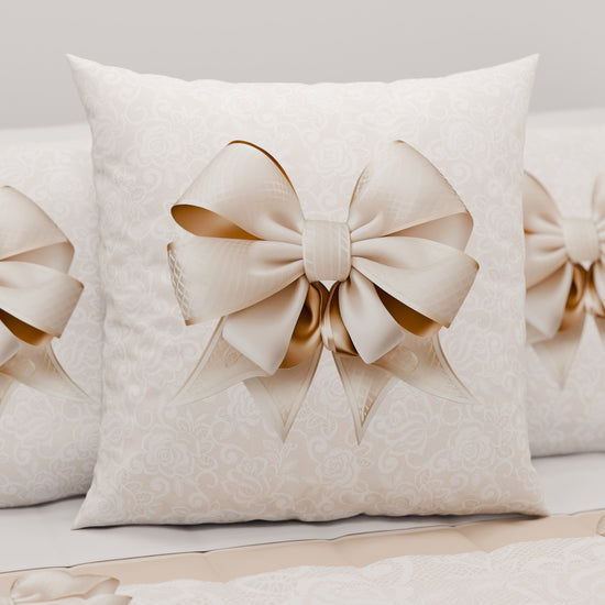 PETTI Cuscini, Copricuscini Divano, Cuscini Arredo In Stampa Digitale Fiocco Beige