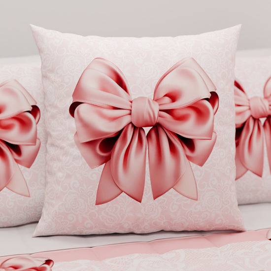 PETTI Cuscini, Copricuscini Divano, Cuscini Arredo In Stampa Digitale Fiocco Rosa