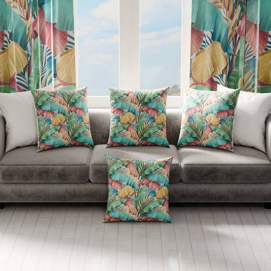 PETTI Cuscini, Copricuscini Divano, Cuscini Arredo In Stampa Digitale Tropical Multicolor