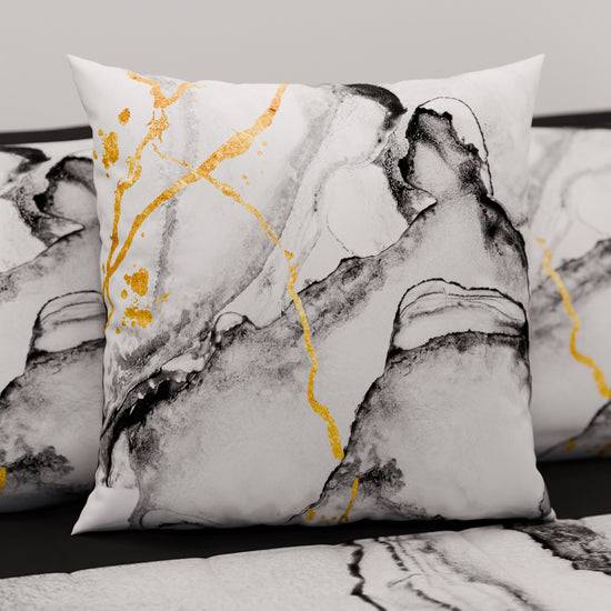 PETTI Cuscini, Copricuscini Divano, Cuscini Arredo In Stampa Digitale Marble 06 Grigio Chiaro