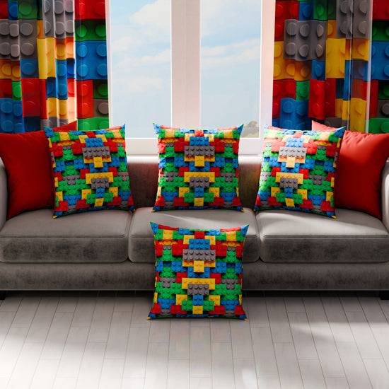 PETTI Cuscini, Copricuscini Divano, Cuscini Arredo In Stampa Digitale Lego
