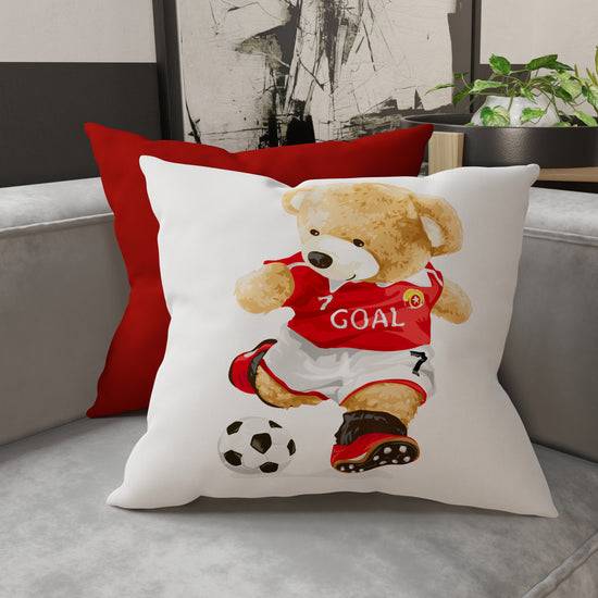 PETTI Cuscini, Copricuscini Divano, Cuscini Arredo in Stampa Digitale Teddy Calcio