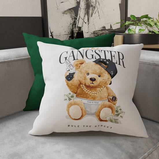 PETTI Cuscini, Copricuscini Divano, Cuscini Arredo in Stampa Digitale Teddy Gangster